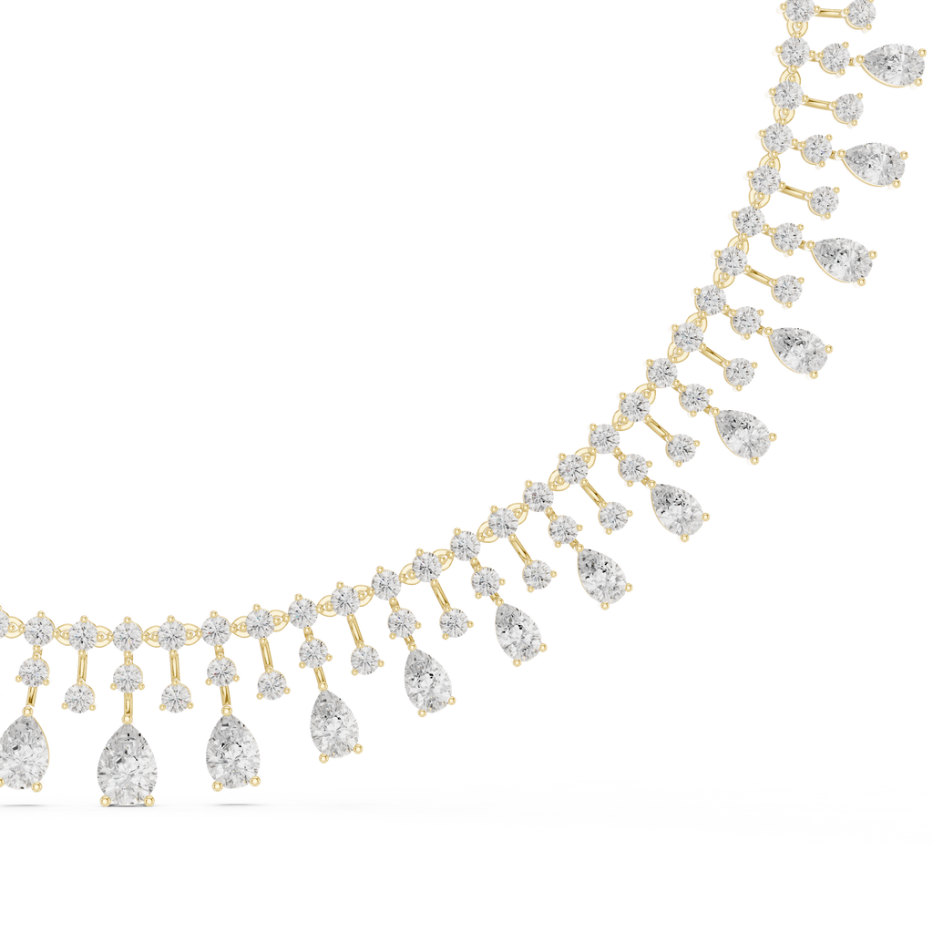 Round & Pear Necklace
