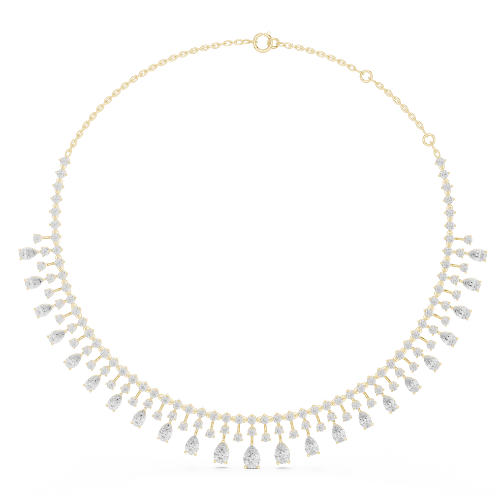 Round & Pear Necklace