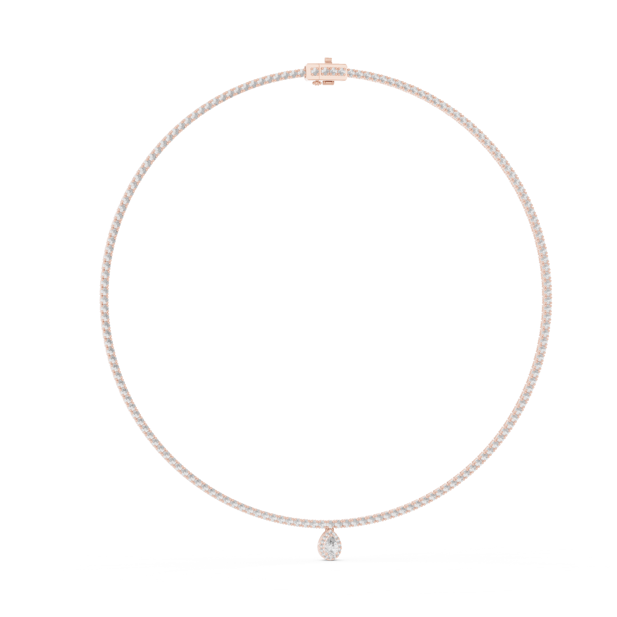 Pear Cut Necklace