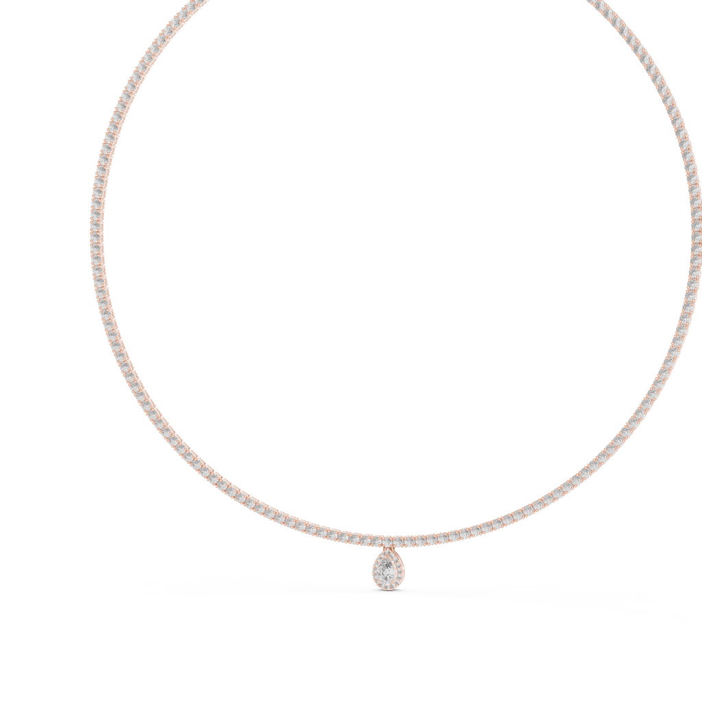 Pear Cut Necklace
