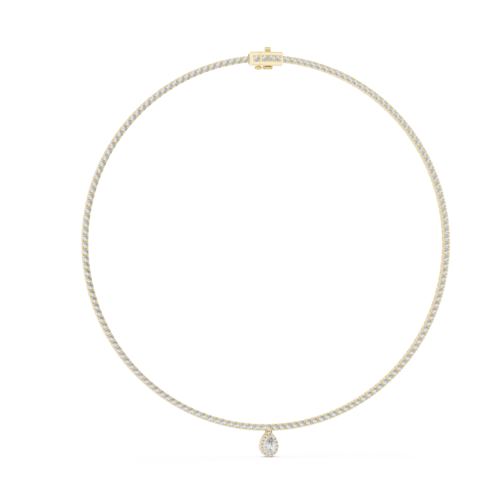 Pear Cut Necklace