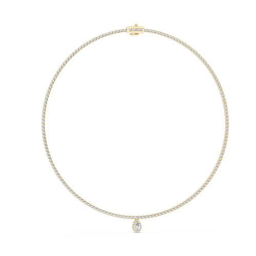 Pear Cut Necklace