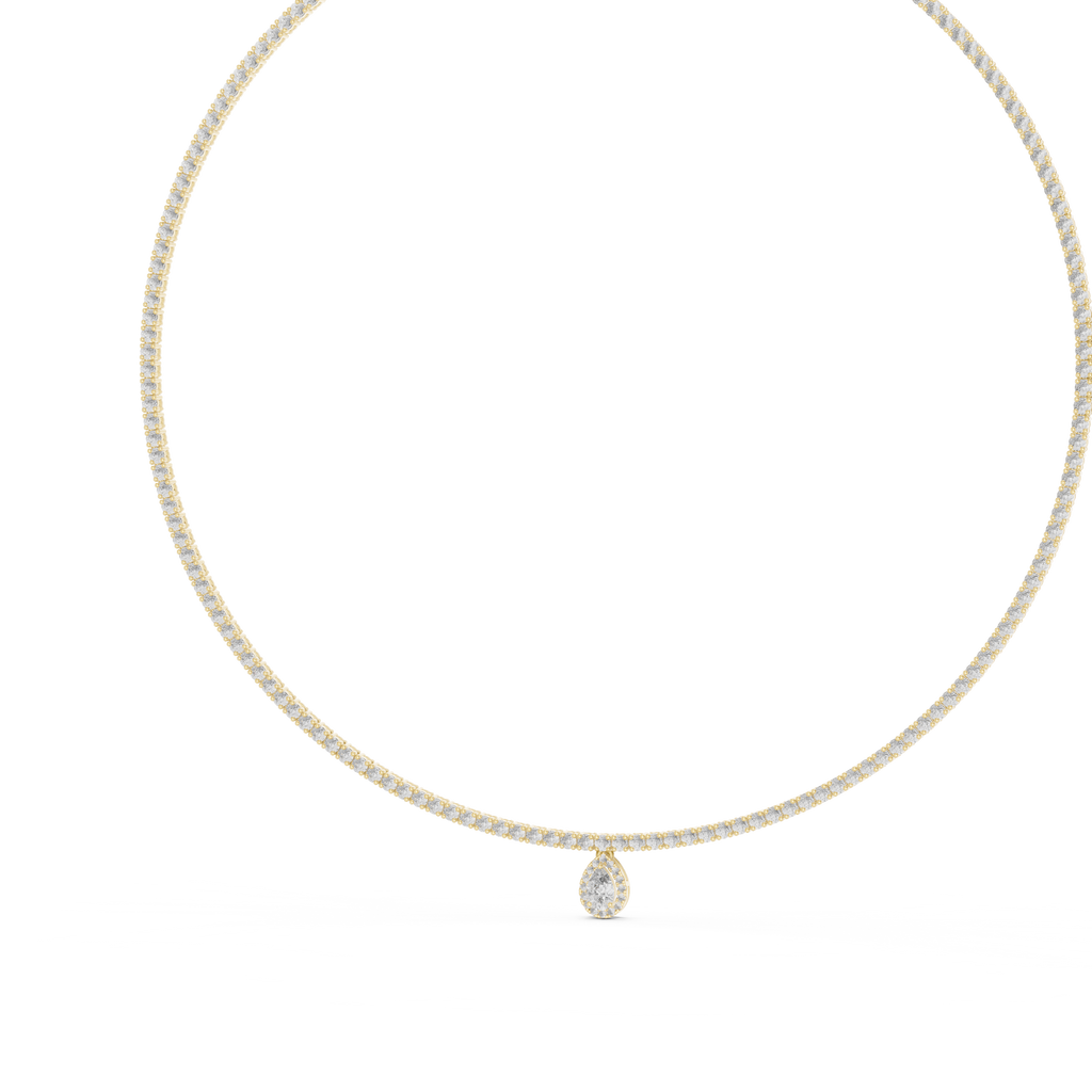 Pear Cut Necklace