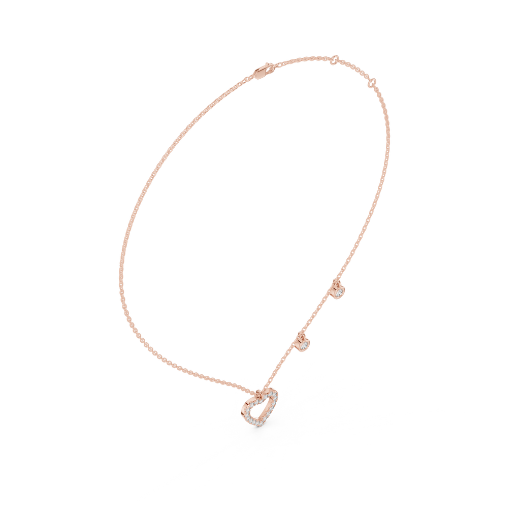 Round Heart Shape Necklace