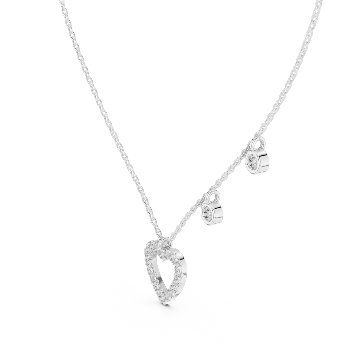 Round Heart Shape Necklace