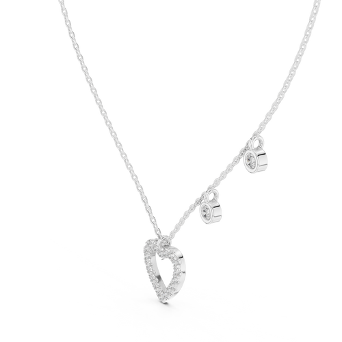 Round Heart Shape Necklace
