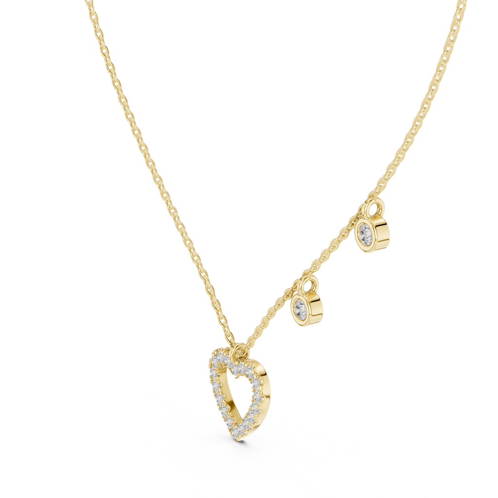 Round Heart Shape Necklace
