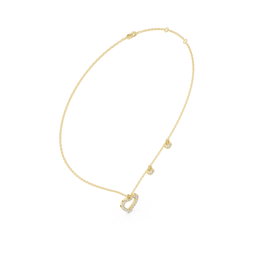 Round Heart Shape Necklace