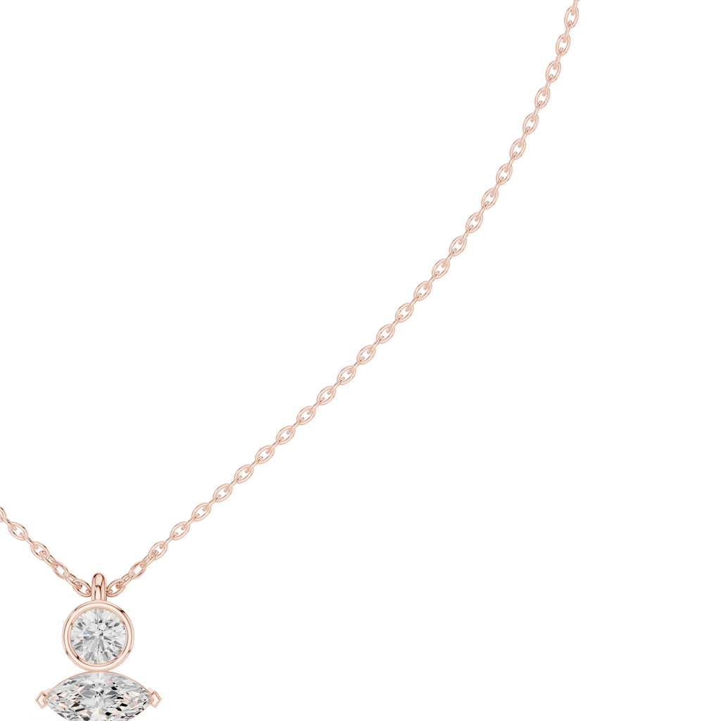 Marquise & Round Pendant