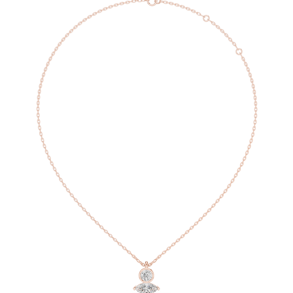 Marquise & Round Pendant