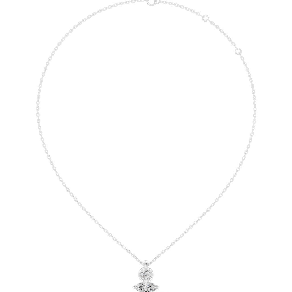 Marquise & Round Pendant