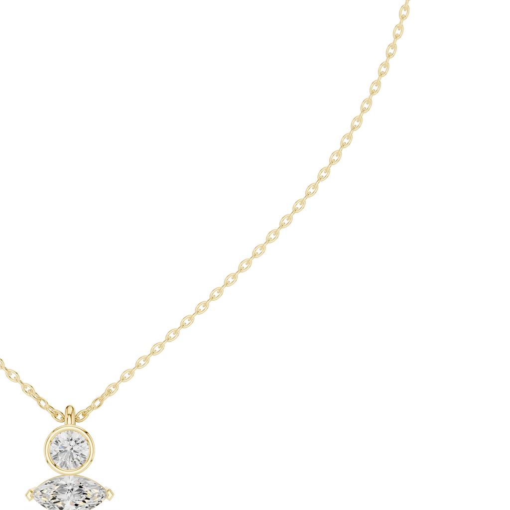 Marquise & Round Pendant