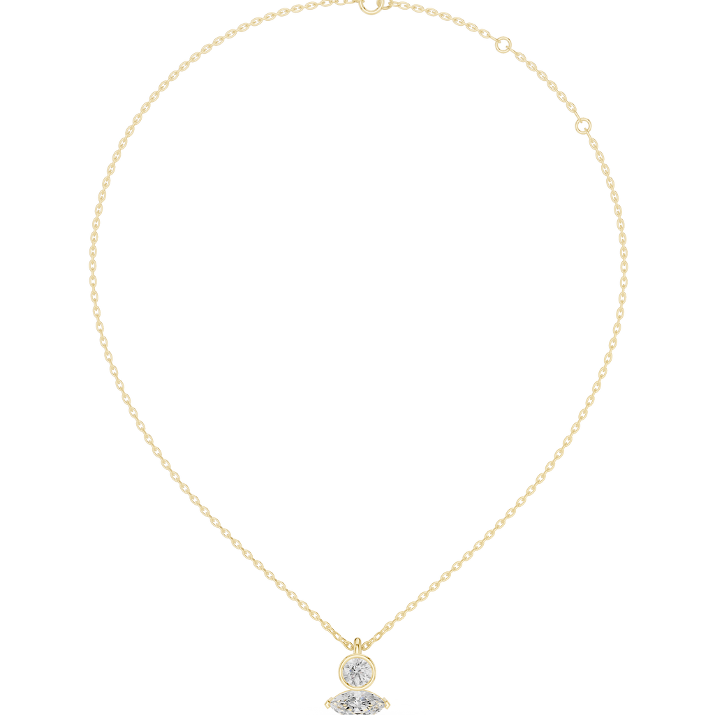 Marquise & Round Pendant