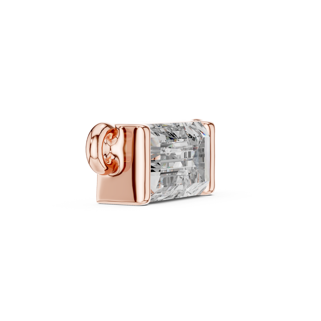 Baguette Solitaire Pendant
