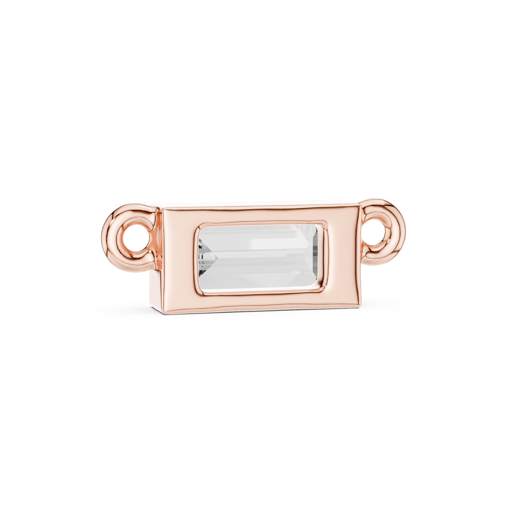 Baguette Solitaire Pendant