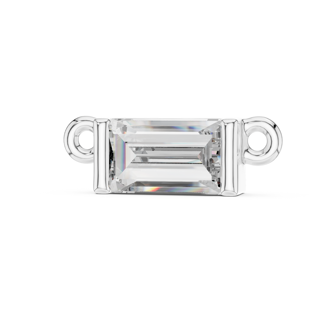 Baguette Solitaire Pendant