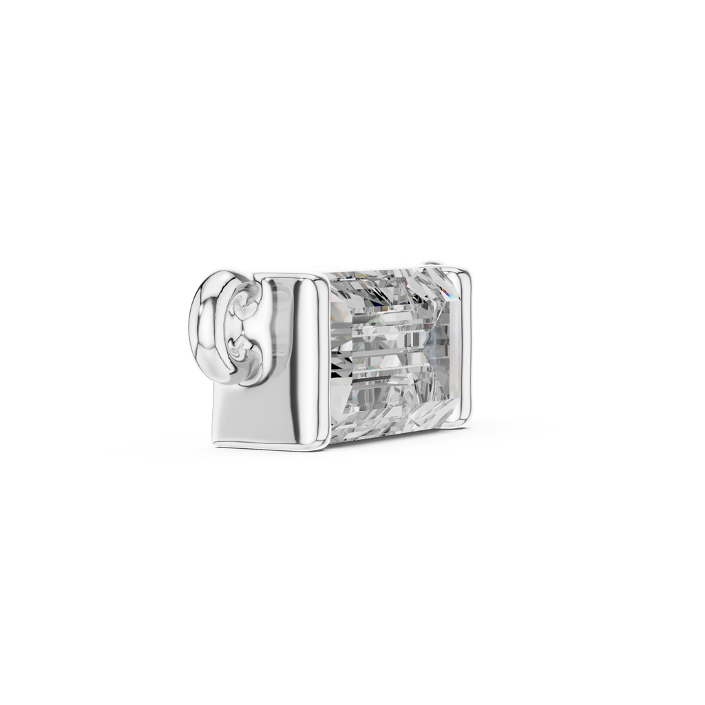 Baguette Solitaire Pendant