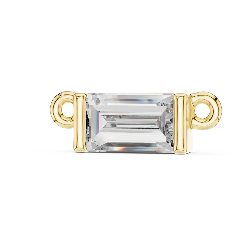 Baguette Solitaire Pendant