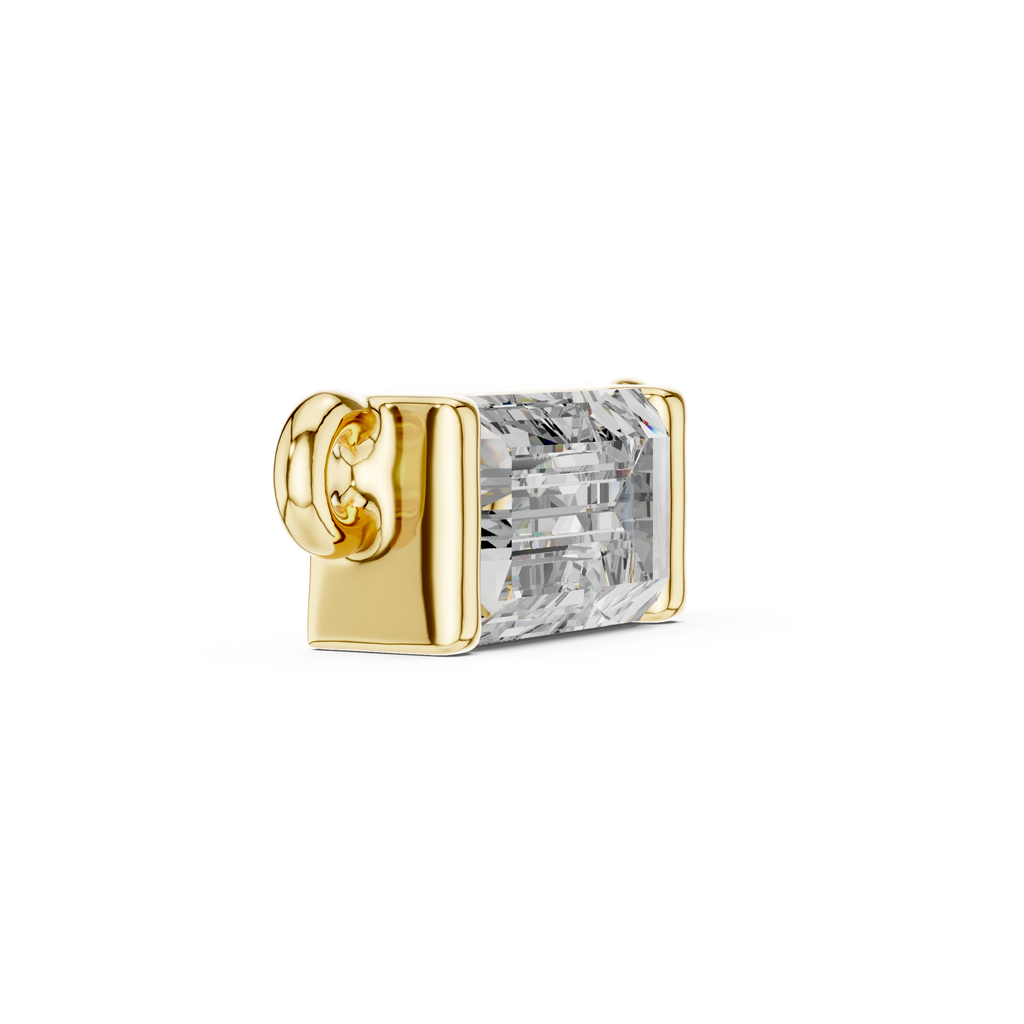 Baguette Solitaire Pendant