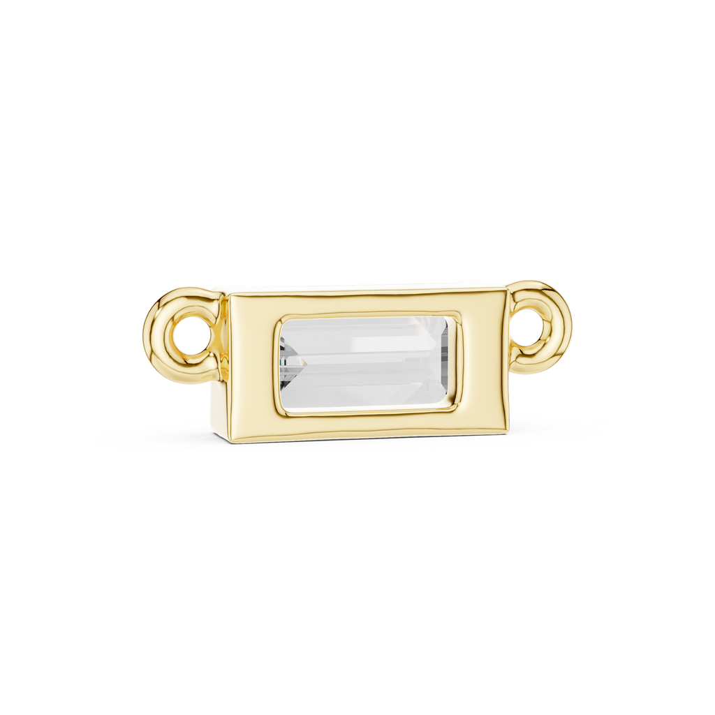 Baguette Solitaire Pendant