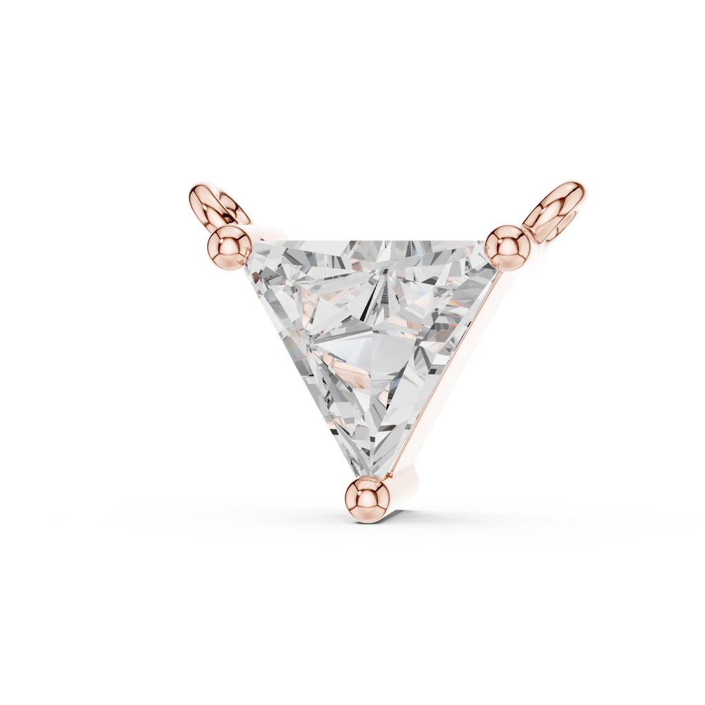 Triangle Solitaire Pendant