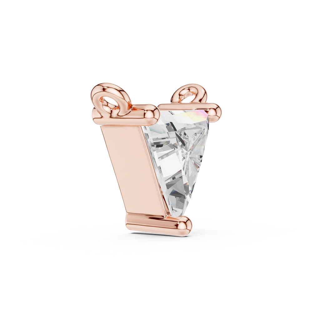 Triangle Solitaire Pendant