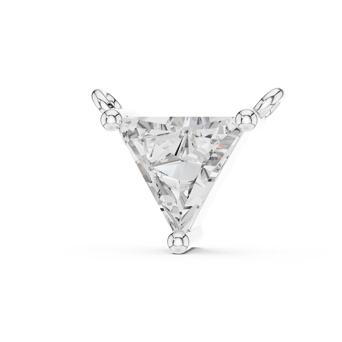 Triangle Solitaire Pendant