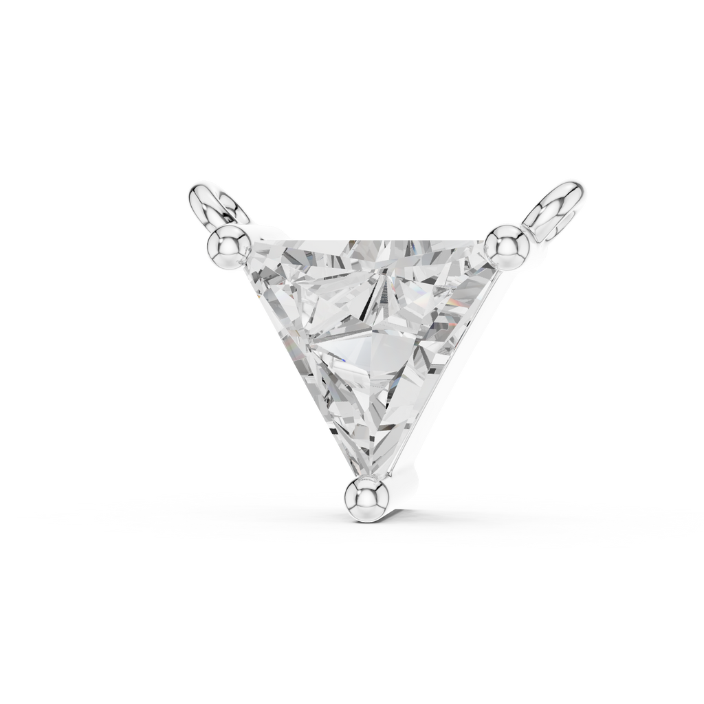 Triangle Solitaire Pendant