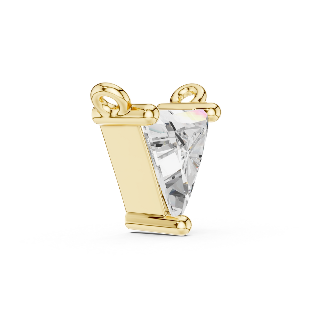 Triangle Solitaire Pendant