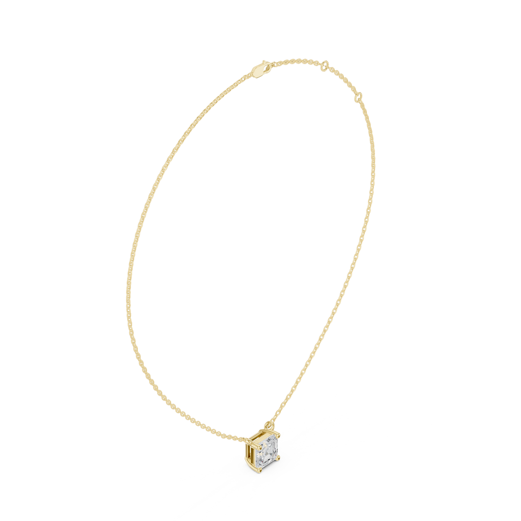 Asscher Solitaire Pendant