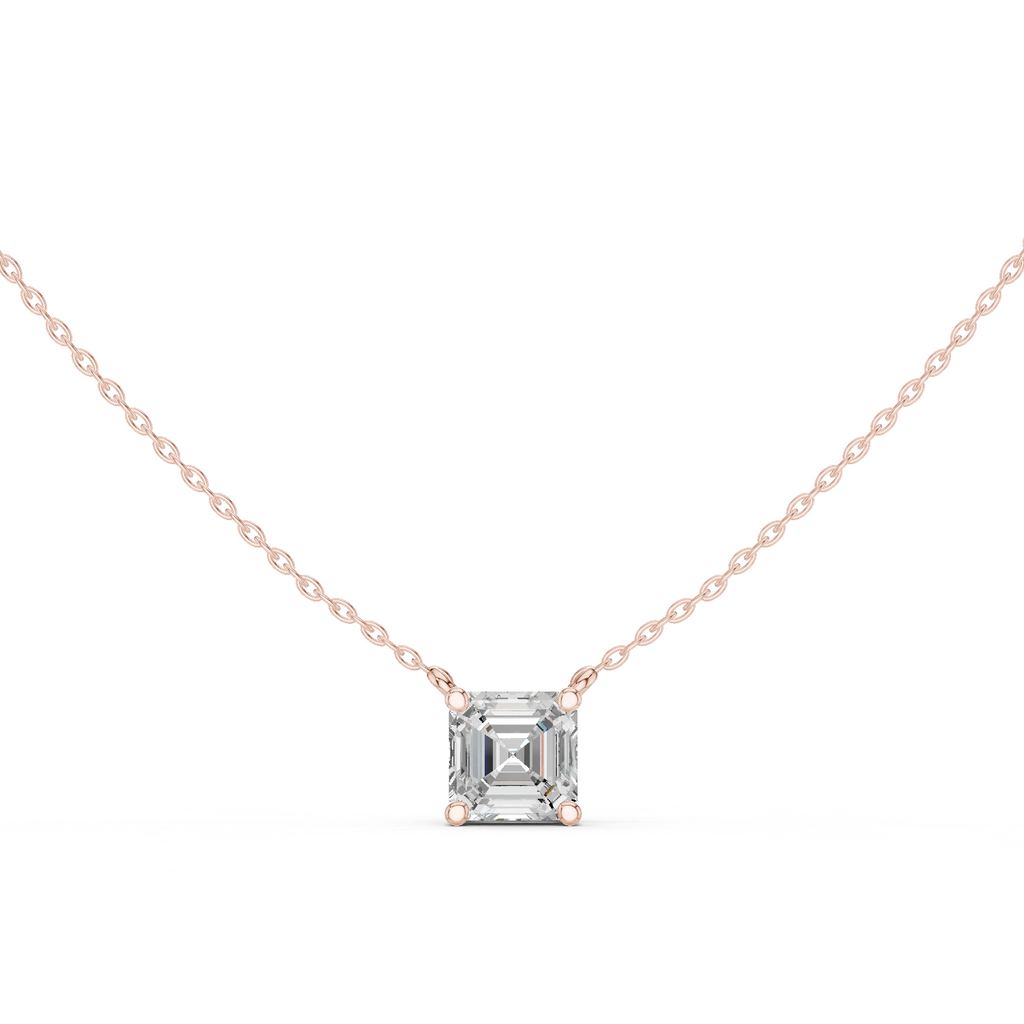 Asscher Solitaire Pendant