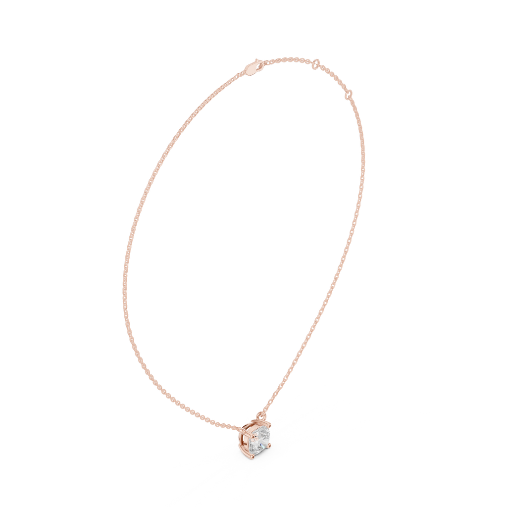 Cushion Solitaire Pendant