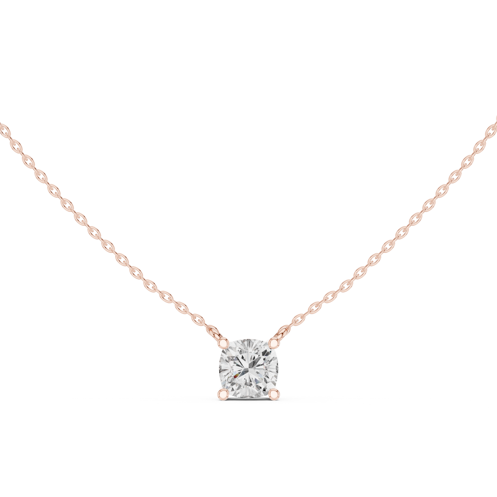 Cushion Solitaire Pendant
