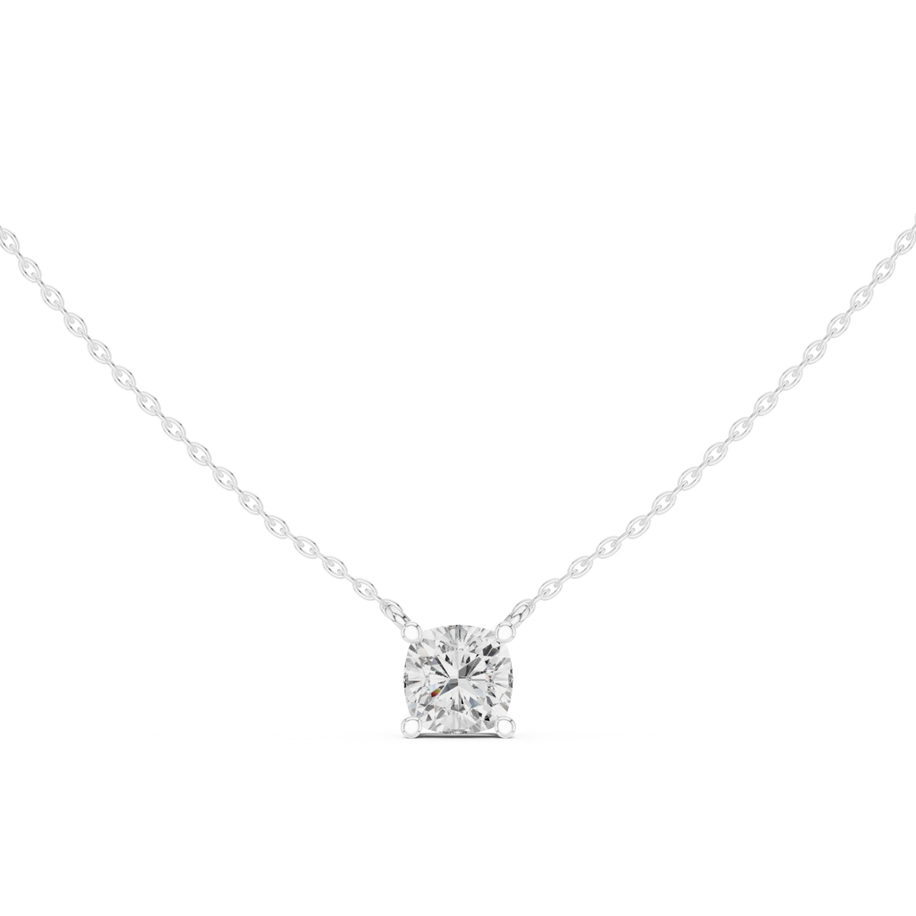 Cushion Solitaire Pendant