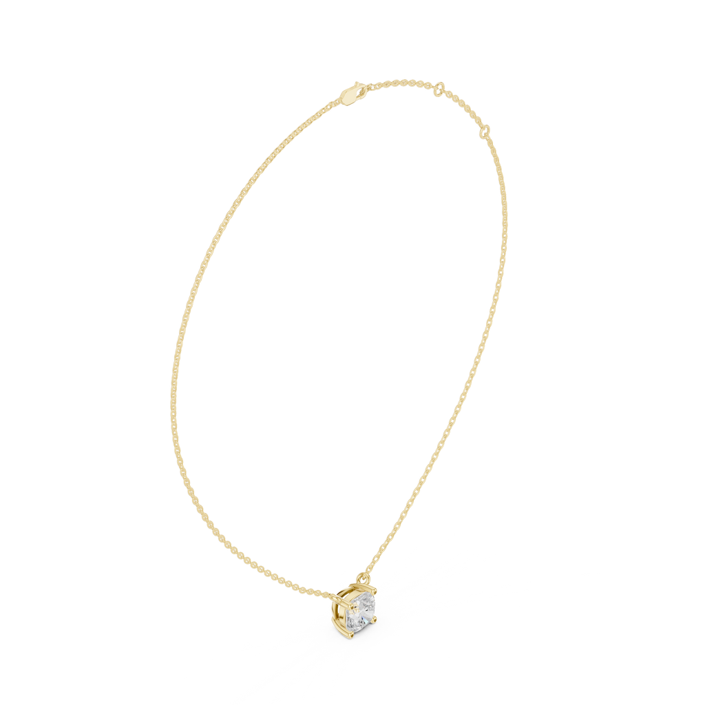 Cushion Solitaire Pendant