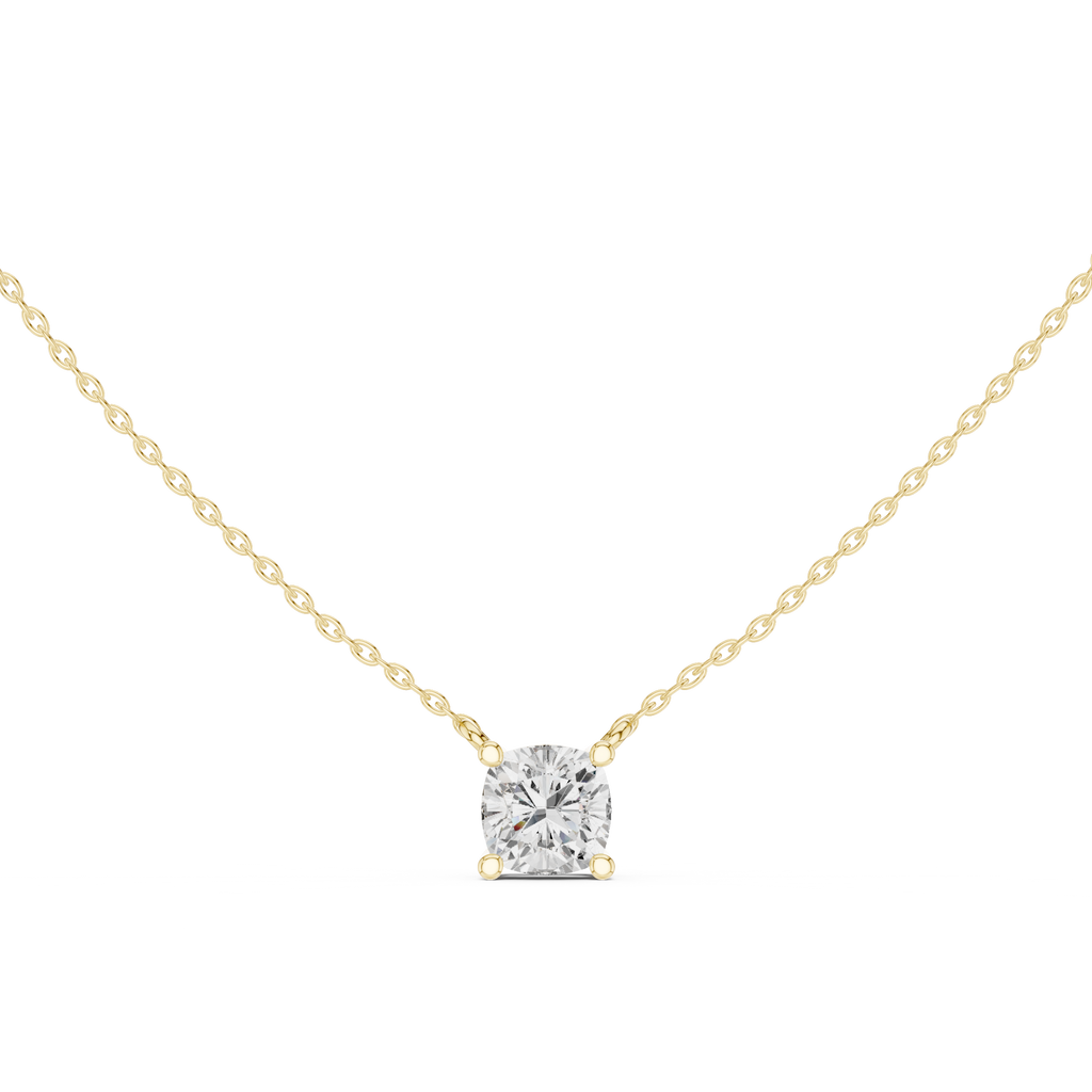 Cushion Solitaire Pendant