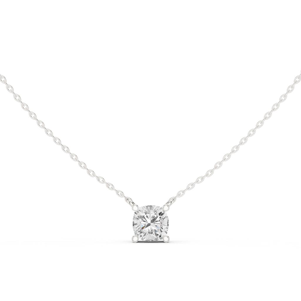 Cushion Solitaire Pendant