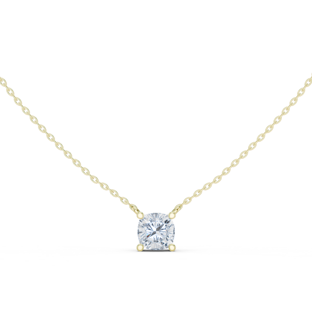 Cushion Solitaire Pendant