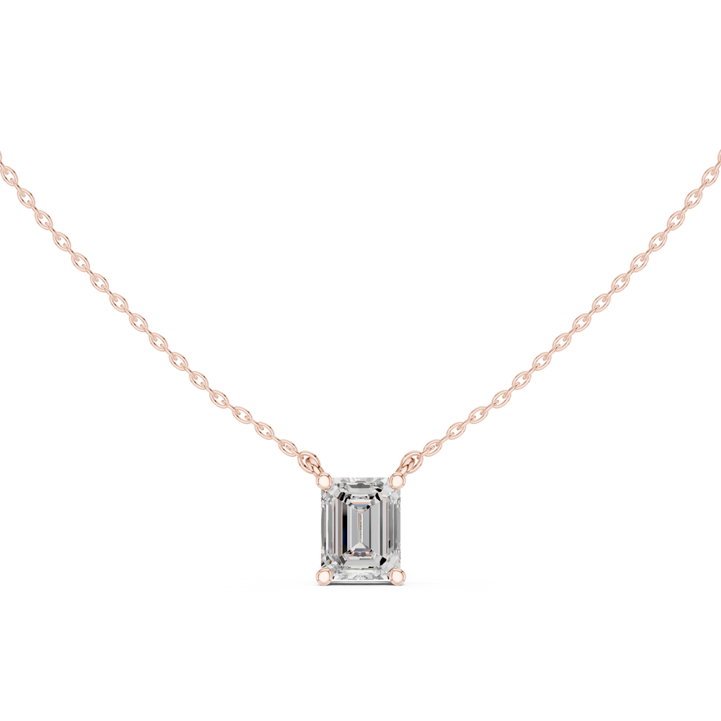 Emerald Solitaire Pendant