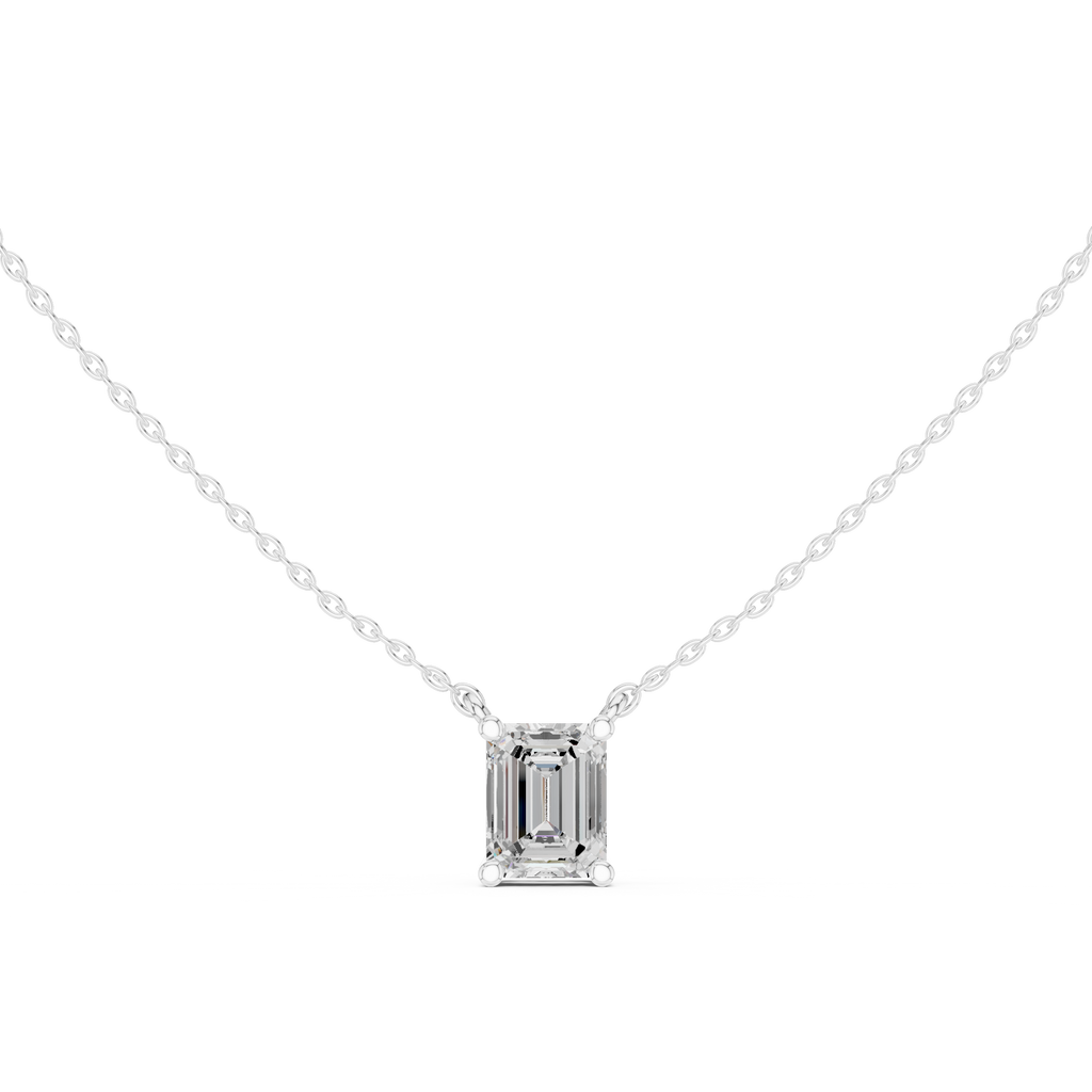 Emerald Solitaire Pendant