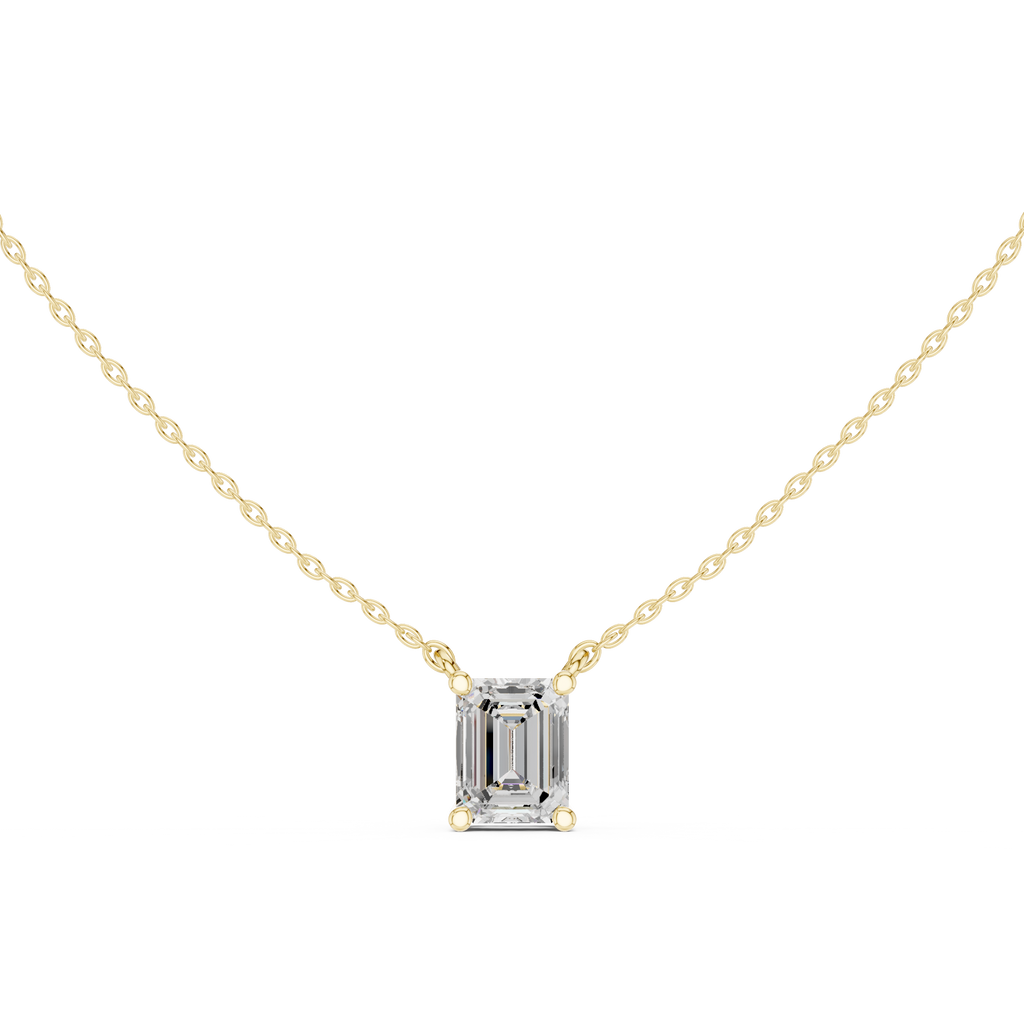 Emerald Solitaire Pendant
