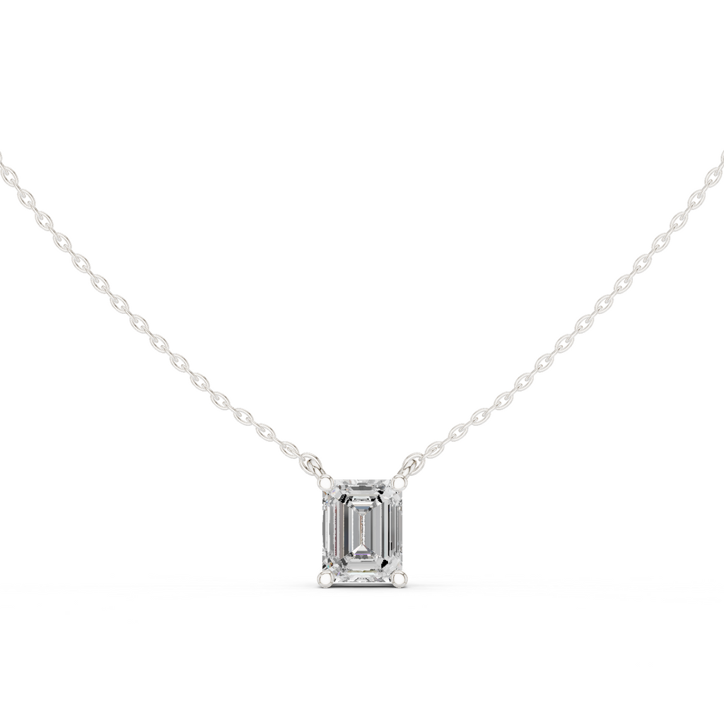 Emerald Solitaire Pendant