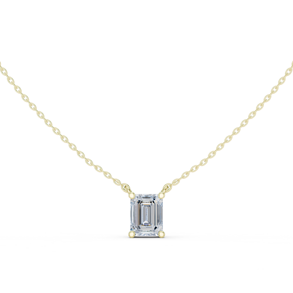 Emerald Solitaire Pendant