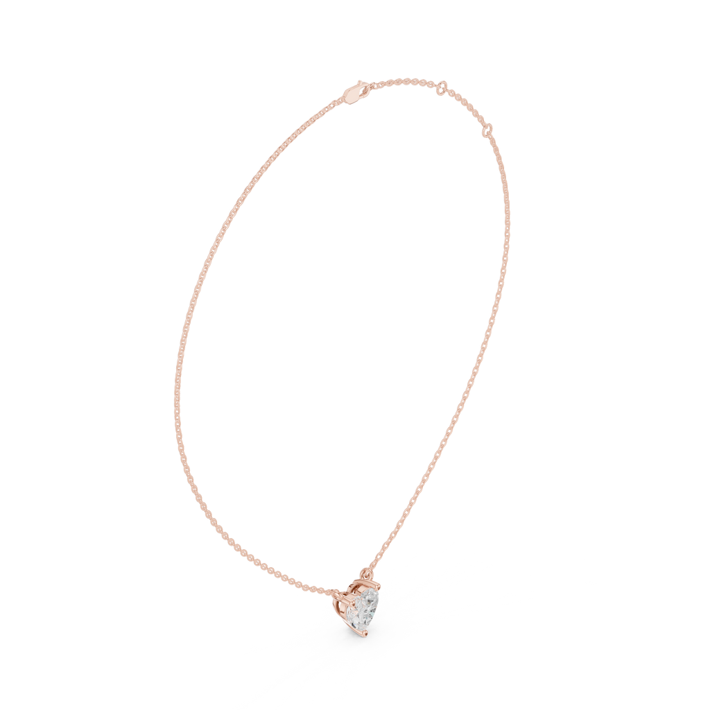 Heart Solitaire Pendant