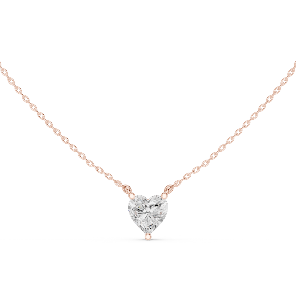 Heart Solitaire Pendant