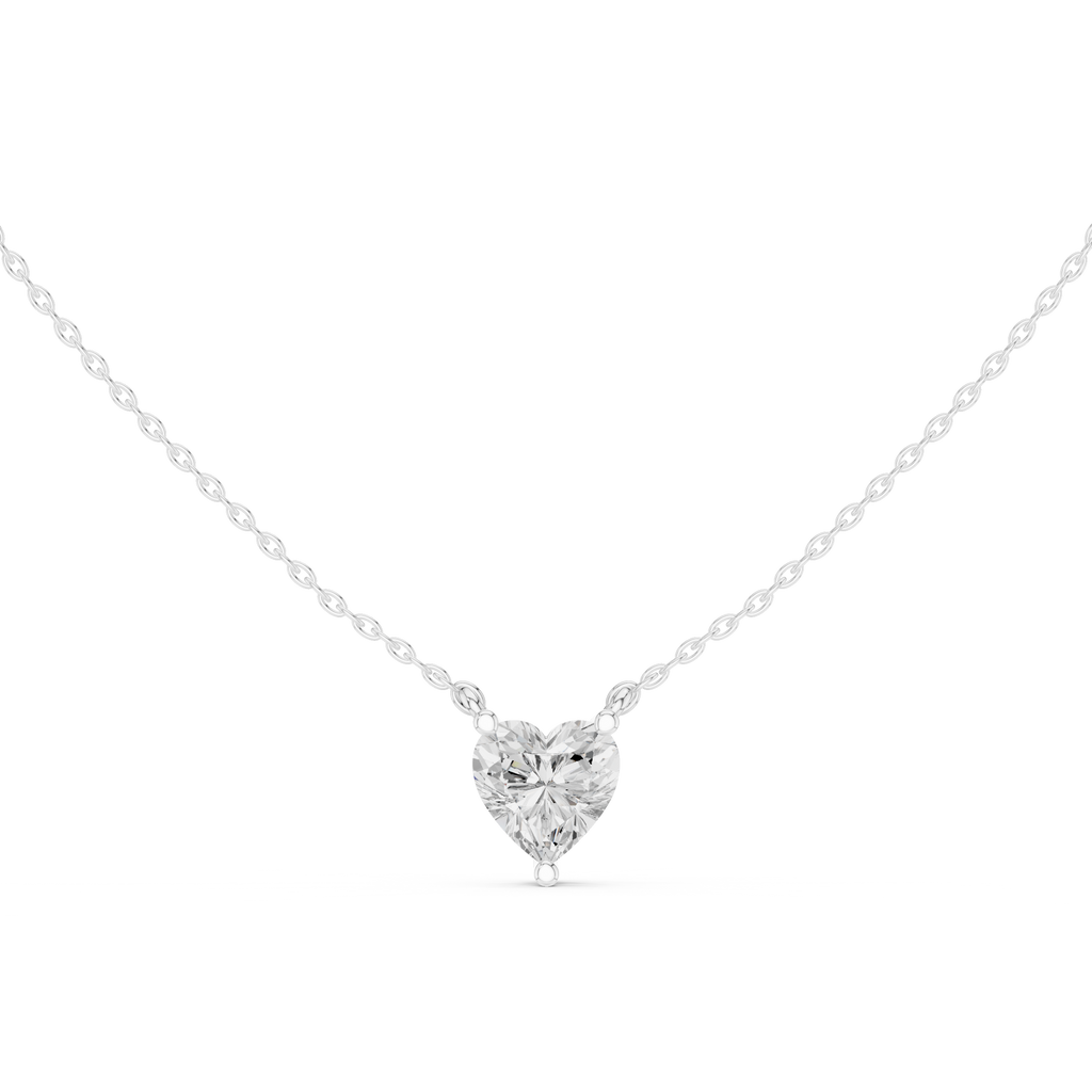 Heart Solitaire Pendant