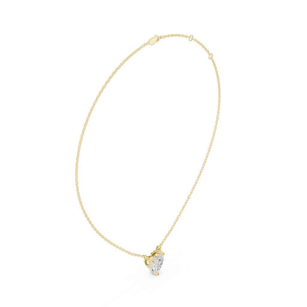 Heart Solitaire Pendant
