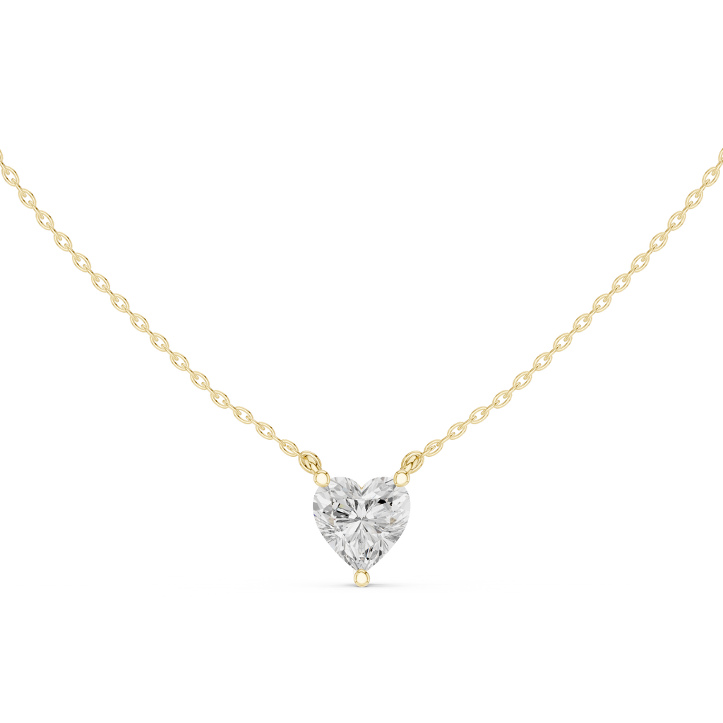 Heart Solitaire Pendant