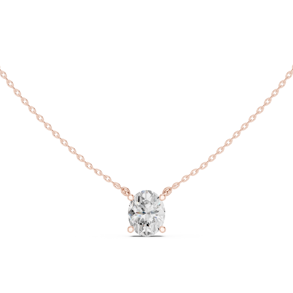 Oval Solitaire Pendant