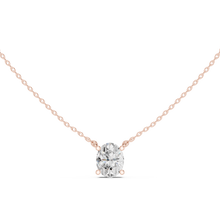 Load image into Gallery viewer, Oval Solitaire Pendant